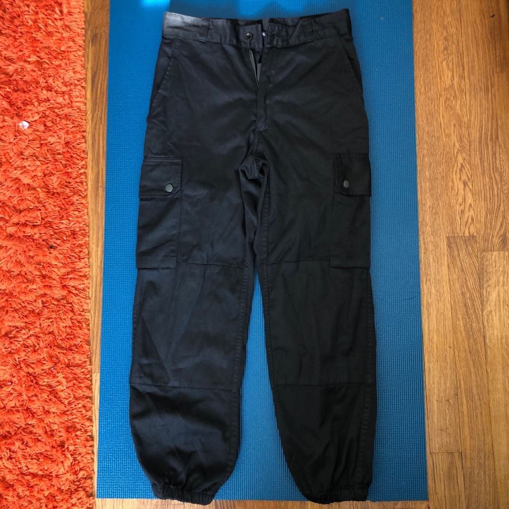 black cargo pants